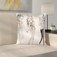 East Urban Home Girls Room Decor Elegant Charm Square Pillow Cover ETHE1862